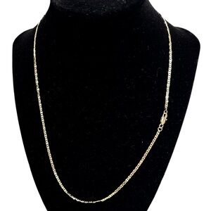 Gold filled Figaro Chain Necklace